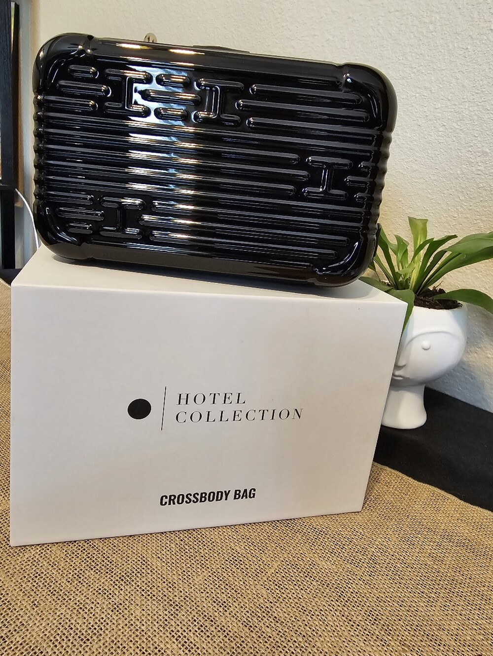Hotel Collection Crossbody Bag- BLACK